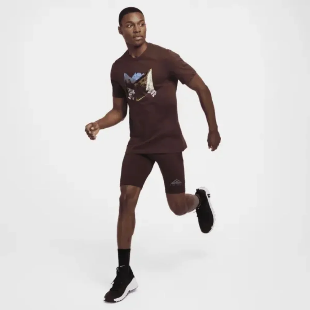 Nike Men’s Trail Lava Loops 1/2 Running Tights Burgundy DV9307-652 Sz 2XL NWT